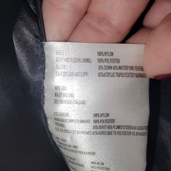 Micheal Michael Kors black down winter jacket coat size Medium - Picture 9 of 10